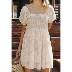 NWOT Carly Jean Los Angeles (CJLA) Juliette floral cottage core dress
